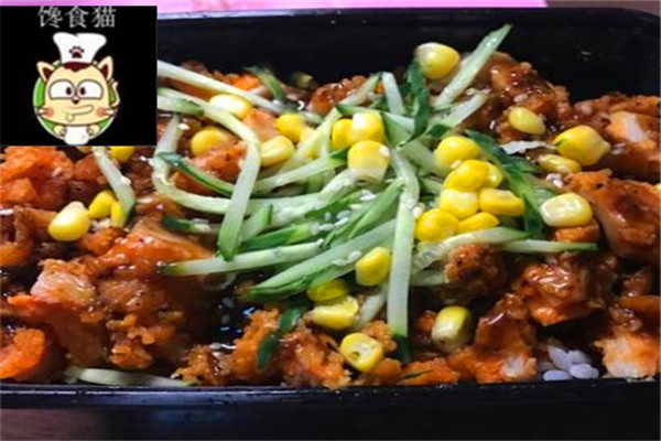 馋食猫脆皮鸡拌饭
