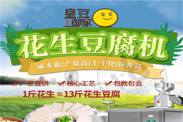 皇豆御家花生豆腐机一年利润是多少