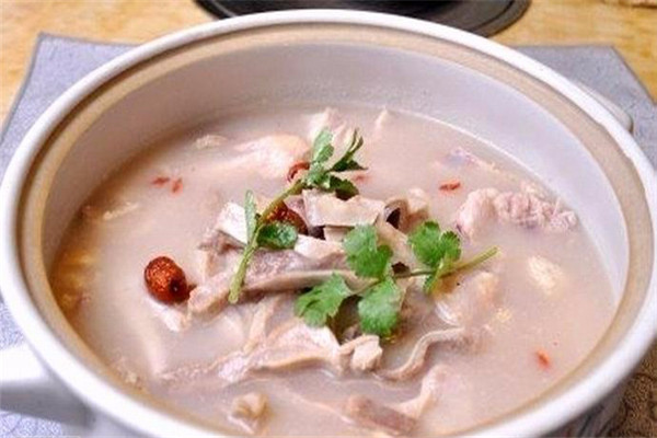 美颜素猪肚鸡汤饭
