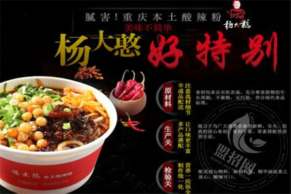 杨大憨酸辣粉加盟