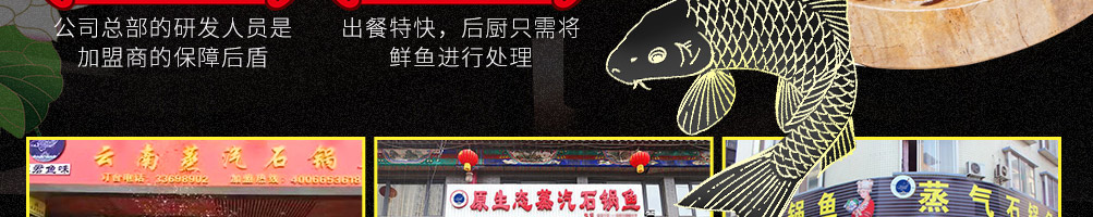 滇君鱼味蒸汽石锅鱼加盟
