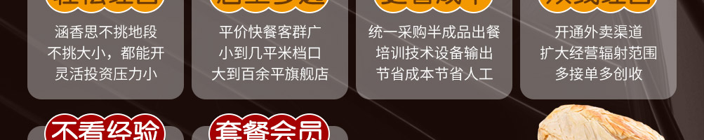 涵香思中式快餐加盟
