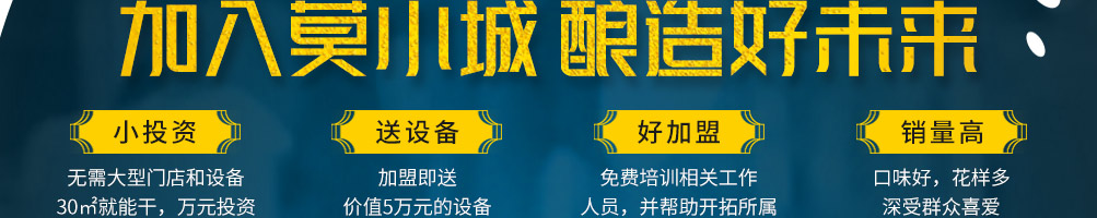 莫小城精酿啤酒加盟