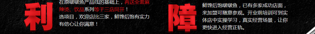 鲜馋后饱啵啵鱼加盟