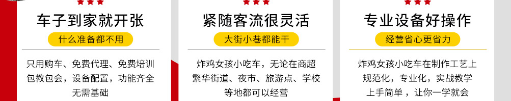 炸鸡女孩小吃车加盟