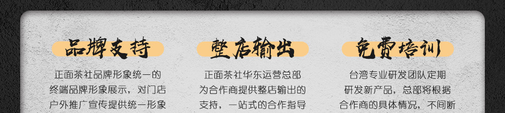 正面茶社加盟